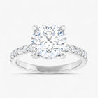 The Signature Pavé Hidden Halo Engagement Ring | Round