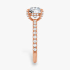 The Signature Pavé Hidden Halo Engagement Ring | Round