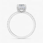 The Signature Pavé Hidden Halo Engagement Ring | Emerald