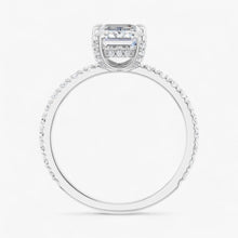 The Signature Pavé Hidden Halo Engagement Ring | Emerald