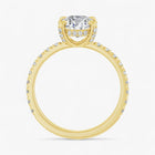 The Signature Pavé Hidden Halo Engagement Ring | Oval