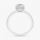 The Signature Pavé Hidden Halo Engagement Ring | Oval