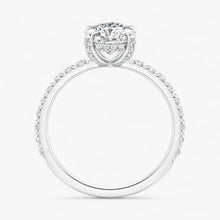 The Signature Pavé Hidden Halo Engagement Ring | Oval