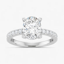 The Signature Pavé Hidden Halo Engagement Ring | Oval