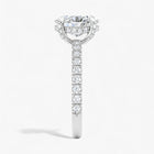 The Signature Pavé Hidden Halo Engagement Ring | Oval