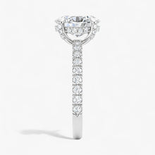 The Signature Pavé Hidden Halo Engagement Ring | Oval
