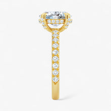 The Signature Pavé Hidden Halo Engagement Ring | Oval