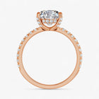 The Signature Pavé Hidden Halo Engagement Ring | Oval