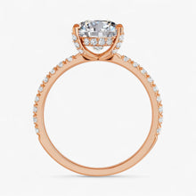 The Signature Pavé Hidden Halo Engagement Ring | Oval