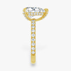 The Signature Pavé Hidden Halo Engagement Ring | Pear