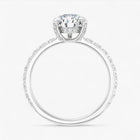 The Signature Pavé Hidden Halo Engagement Ring | Pear