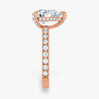 The Signature Pavé Hidden Halo Engagement Ring | Pear