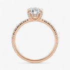 The Signature Pavé Hidden Halo Engagement Ring | Cushion