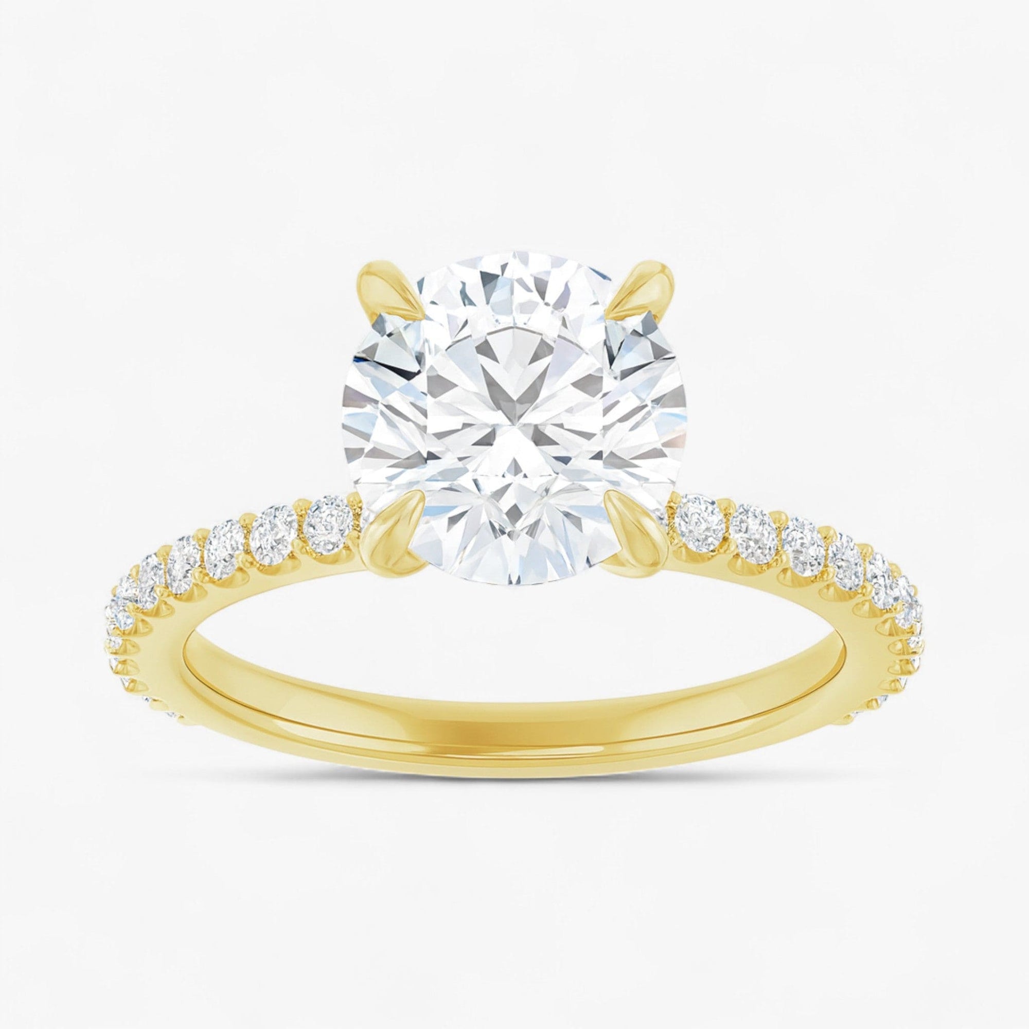 The Iconic Secret Halo Pavé Engagement Ring | Round