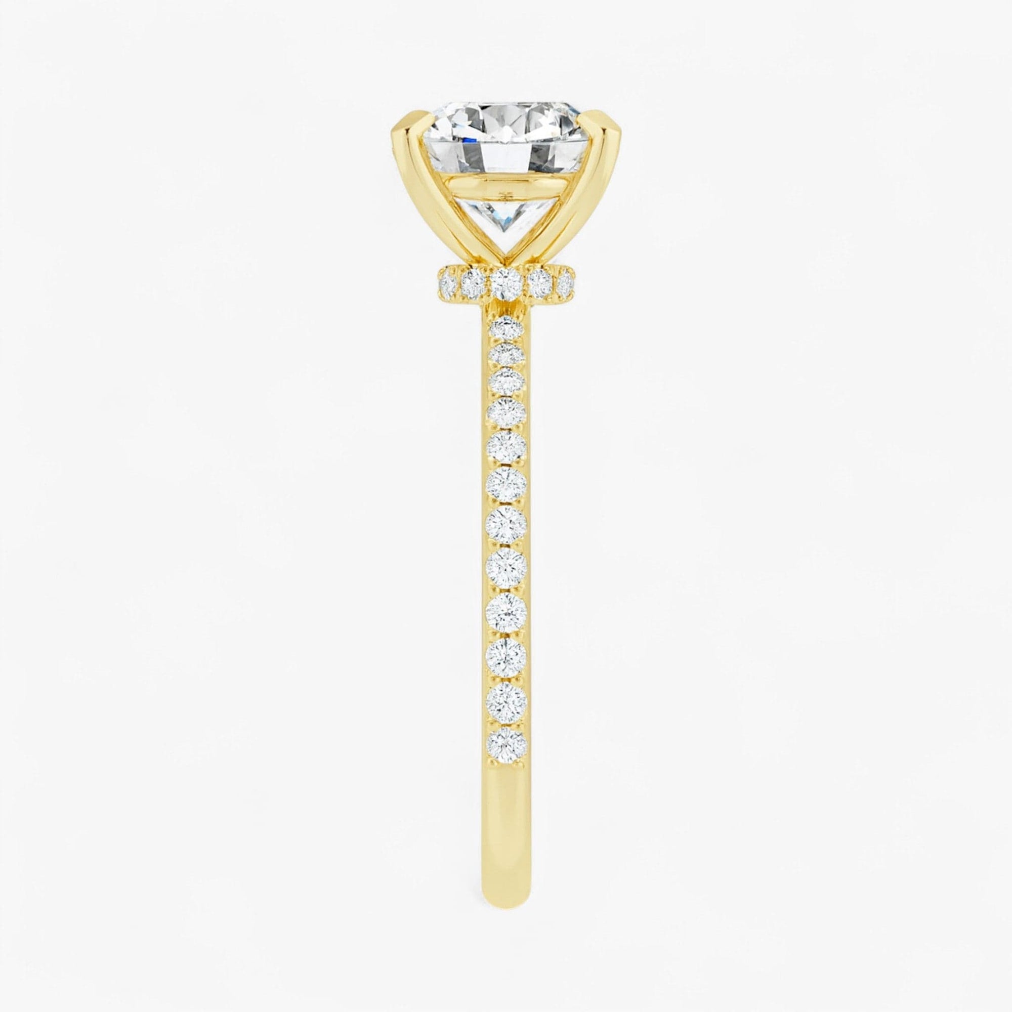 The Iconic Secret Halo Pavé Engagement Ring | Round