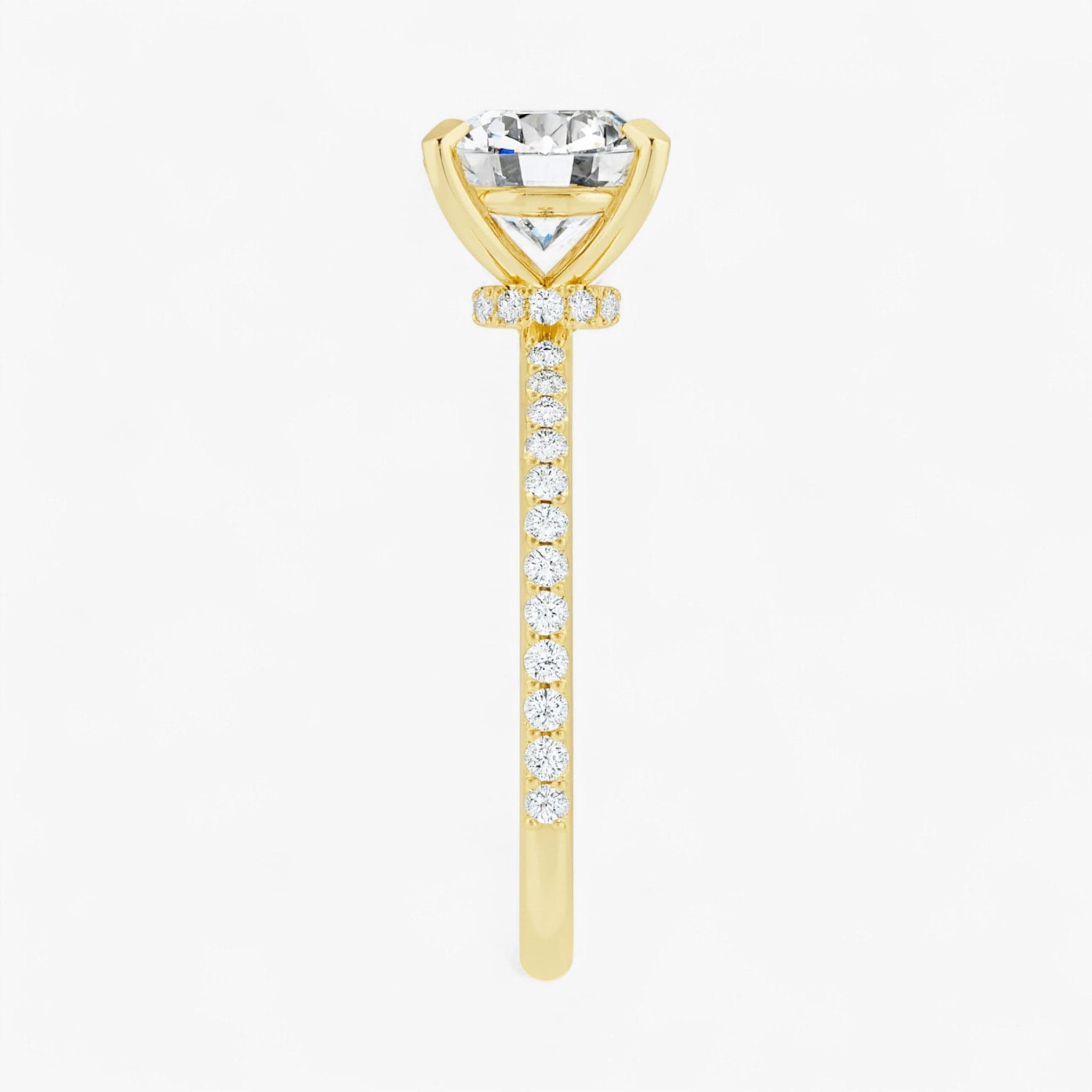 The Iconic Secret Halo Pavé Engagement Ring | Round