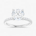 The Iconic Secret Halo Pavé Engagement Ring | Round