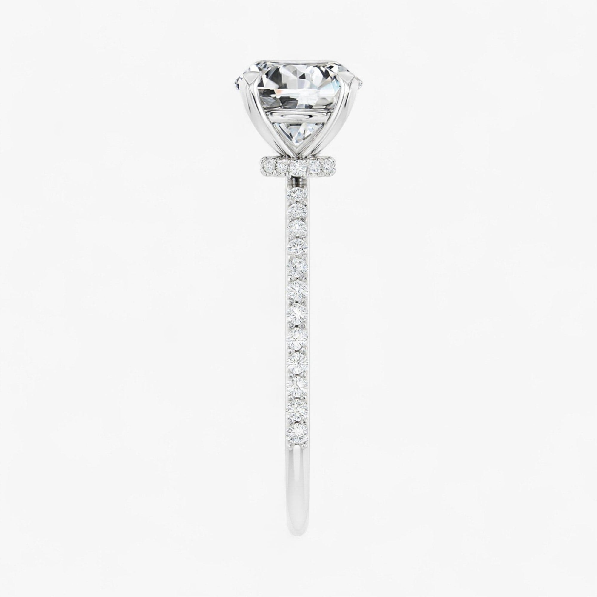 The Iconic Secret Halo Pavé Engagement Ring | Round