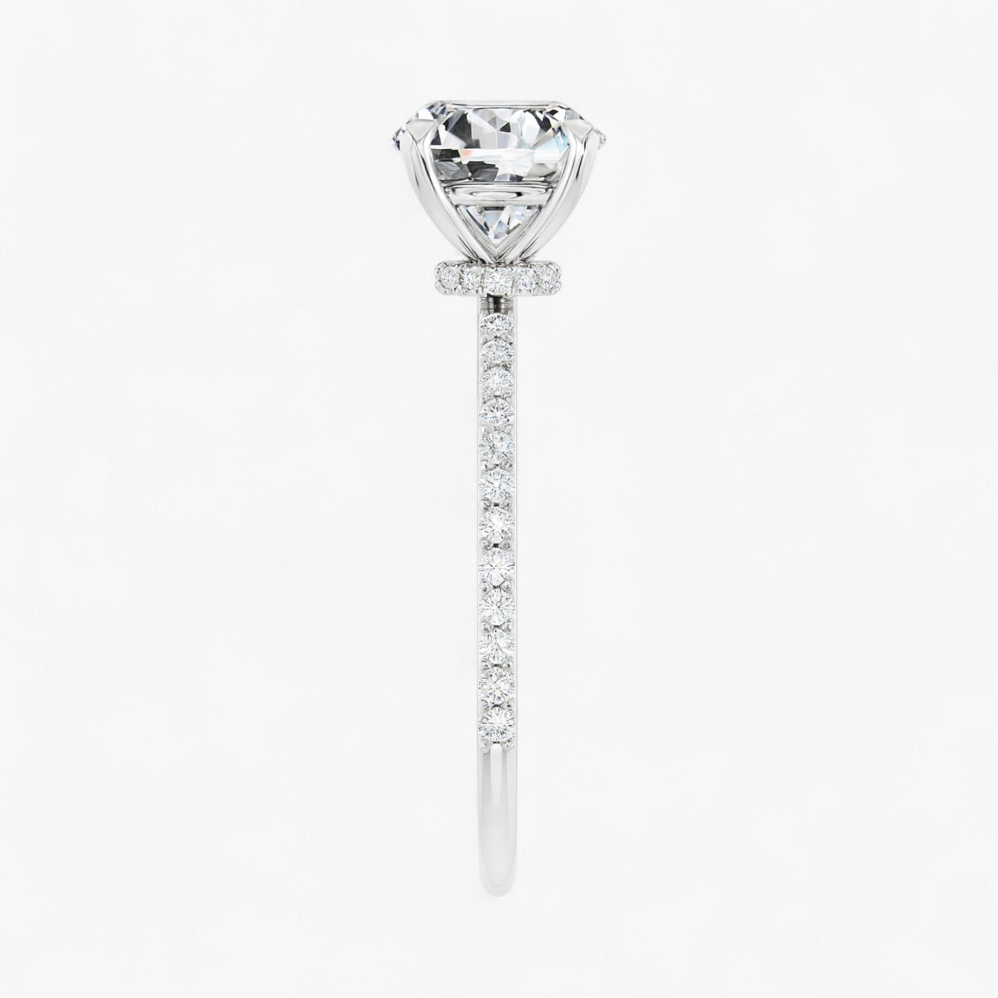 The Iconic Secret Halo Pavé Engagement Ring | Round