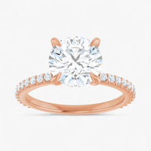 The Iconic Secret Halo Pavé Engagement Ring | Round