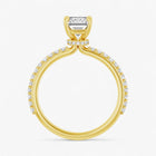 The Iconic Secret Halo Pavé Engagement Ring | Emerald