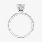 The Iconic Secret Halo Pavé Engagement Ring | Emerald