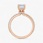 The Iconic Secret Halo Pavé Engagement Ring | Emerald