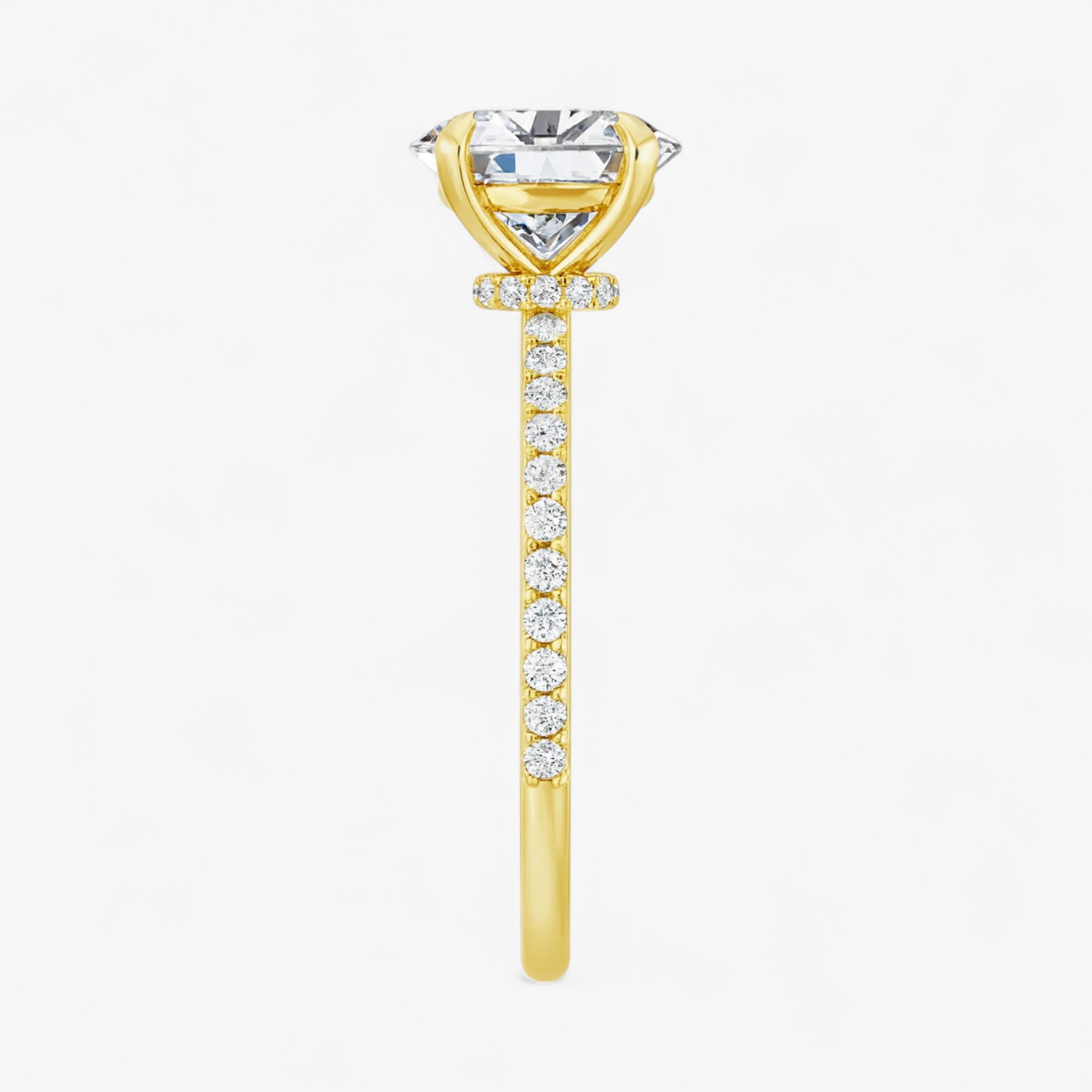 The Iconic Secret Halo Pavé Engagement Ring | Oval