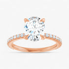 The Iconic Secret Halo Pavé Engagement Ring | Oval