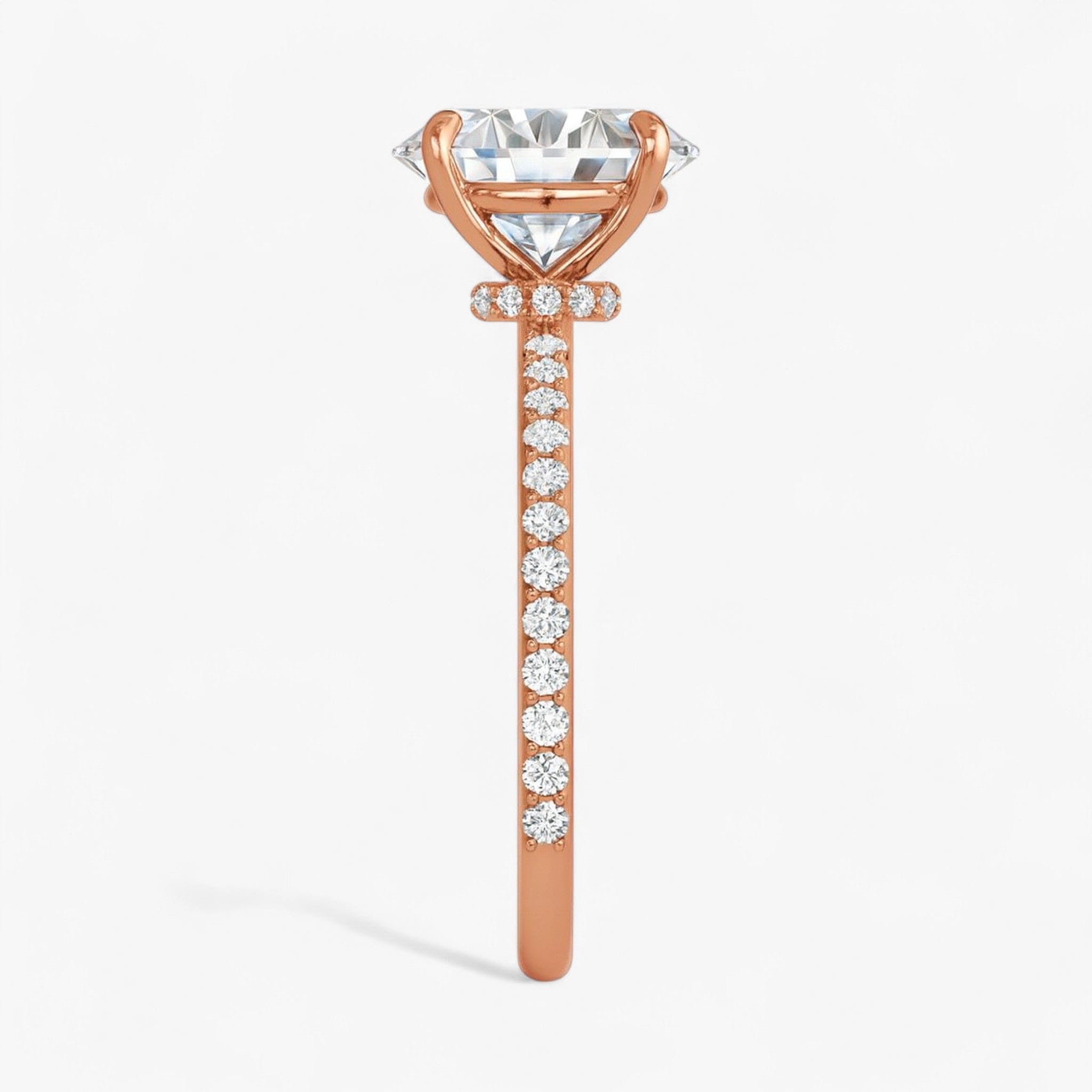 The Iconic Secret Halo Pavé Engagement Ring | Oval