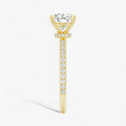 The Iconic Secret Halo Pavé Engagement Ring | Cushion