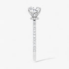 The Iconic Secret Halo Pavé Engagement Ring | Cushion