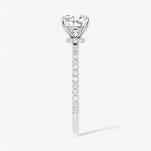 The Iconic Secret Halo Pavé Engagement Ring | Cushion