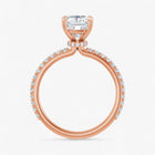 The Iconic Secret Halo Pavé Engagement Ring | Cushion