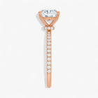 The Iconic Secret Halo Pavé Engagement Ring | Cushion