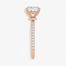 The Iconic Secret Halo Pavé Engagement Ring | Cushion