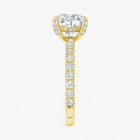 The Signature Pavé Hidden Halo Engagement Ring | Cushion