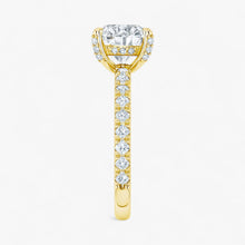 The Signature Pavé Hidden Halo Engagement Ring | Cushion