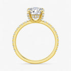 The Signature Pavé Hidden Halo Engagement Ring | Round