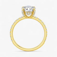The Signature Pavé Hidden Halo Engagement Ring | Round