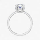 The Signature Pavé Hidden Halo Engagement Ring | Round