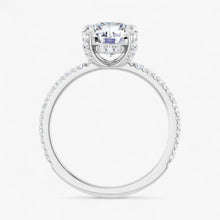 The Signature Pavé Hidden Halo Engagement Ring | Round