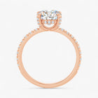 The Signature Pavé Hidden Halo Engagement Ring | Round