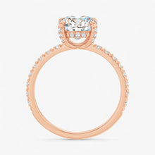 The Signature Pavé Hidden Halo Engagement Ring | Round