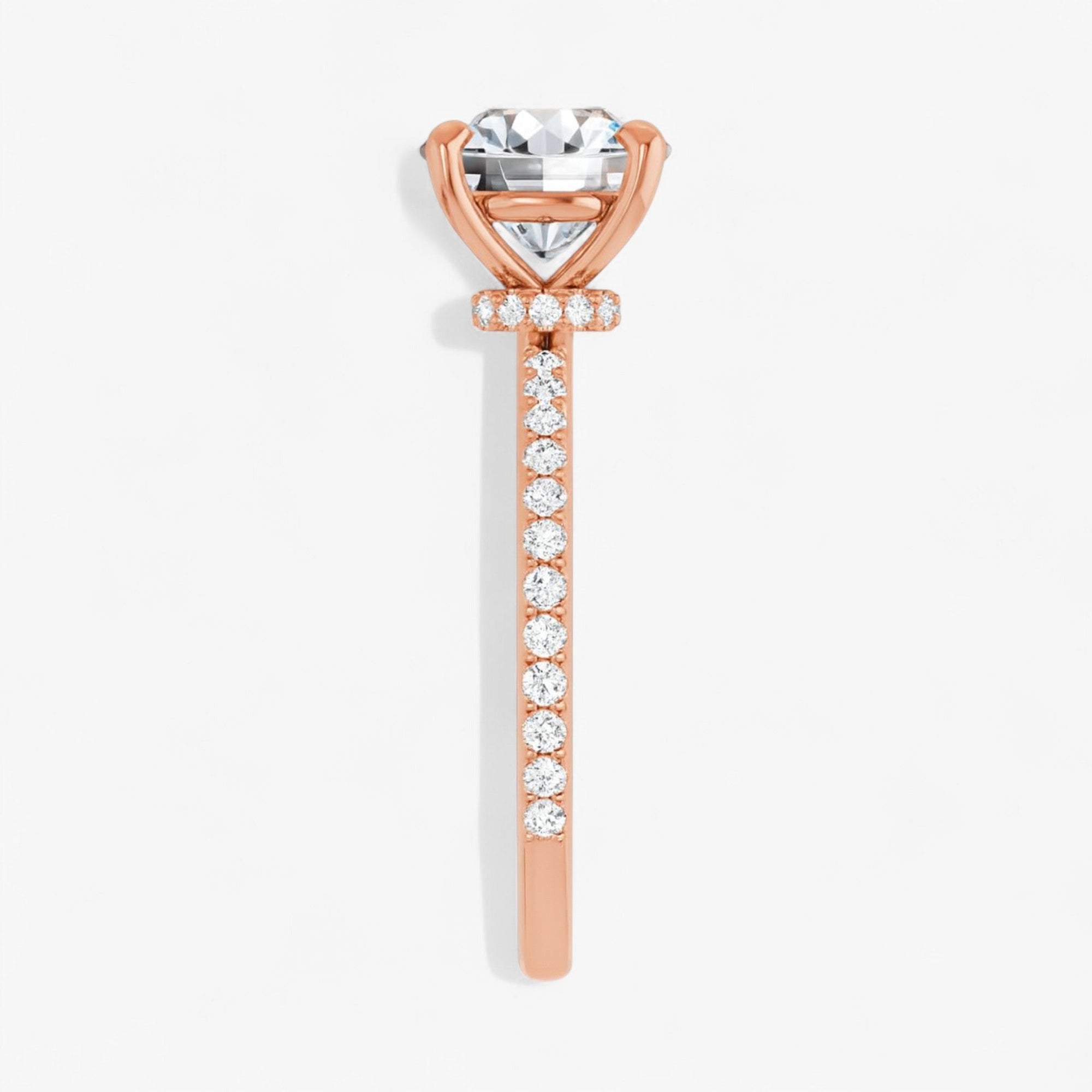 The Iconic Secret Halo Pavé Engagement Ring | Round