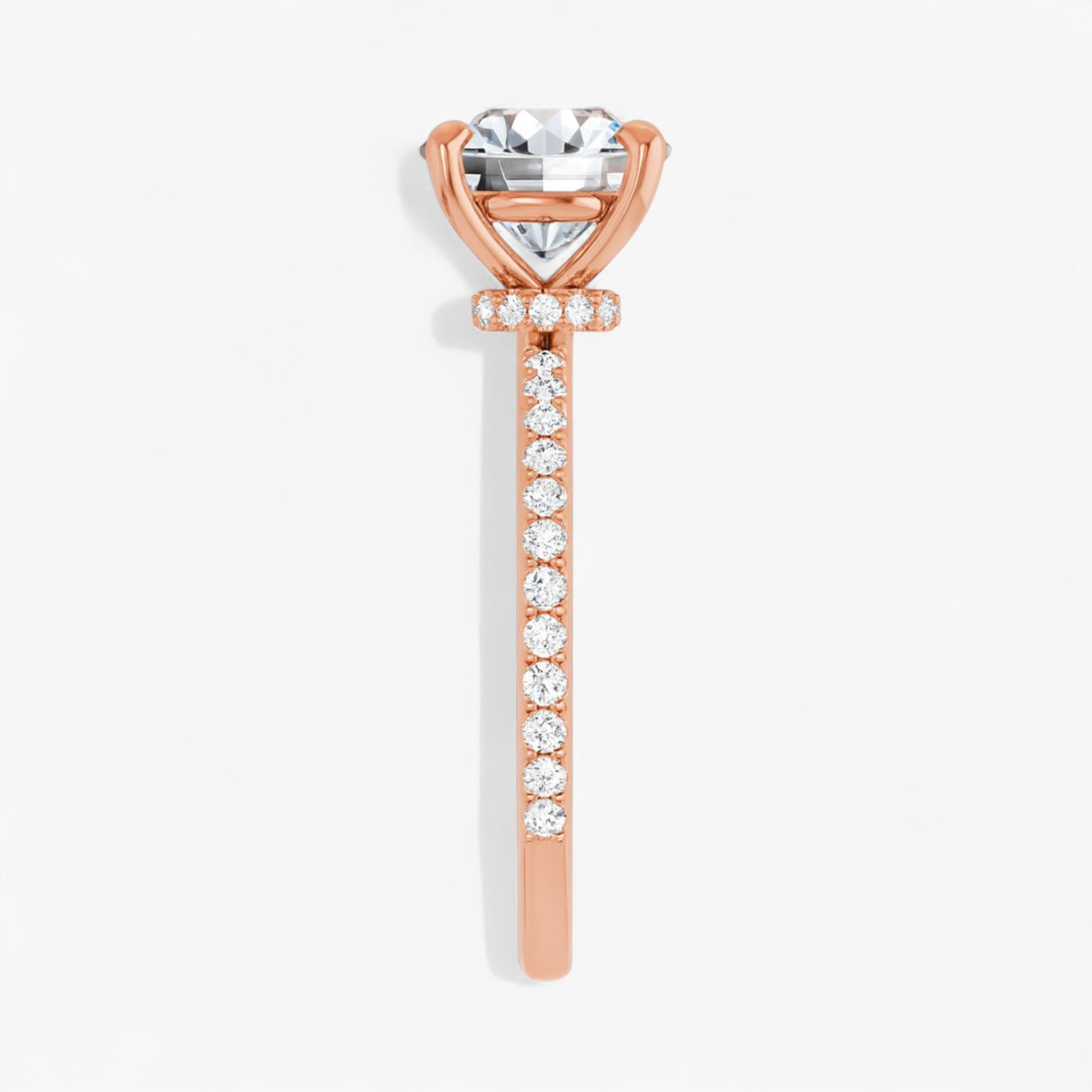 The Iconic Secret Halo Pavé Engagement Ring | Round