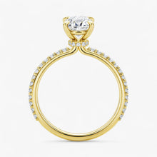 The Iconic Secret Halo Pavé Engagement Ring | Oval