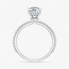 The Iconic Secret Halo Pavé Engagement Ring | Oval
