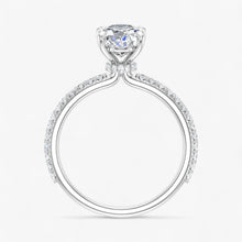The Iconic Secret Halo Pavé Engagement Ring | Oval