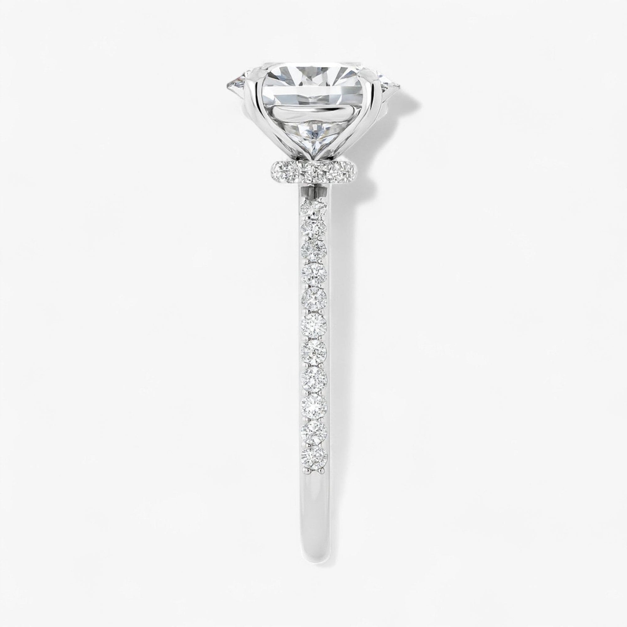 The Iconic Secret Halo Pavé Engagement Ring | Oval